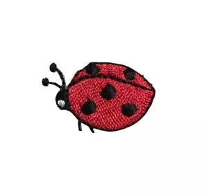 iron on patch/applique Ladybug Facing Left 1" x 3/4" - Picture 1 of 1