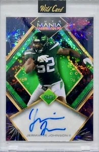 2022 Wild Card Auto Mania Jermaine Johnson II Diamond Green Circles Auto 2/2 - Picture 1 of 4