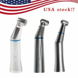 Dental Inner Water 1:1 Contra angle Handpiece Push Button (LED E-generator) USA - Picture 1 of 16