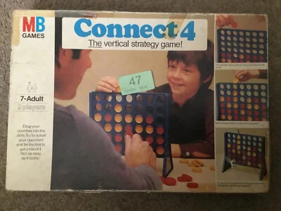 Vintage Connect Game By MB Games Complete Classic Extra Counters Box 604 454502 - Image 1 of 4