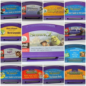 Leap Frog QuantumPad LeapPad Leap Pad Cartridges - NO books  - You Pik + More