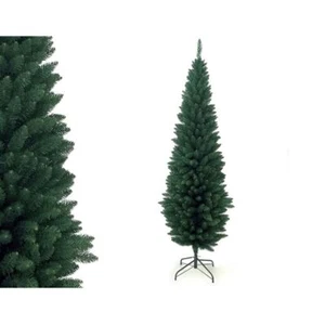 Albero di natale abete verde pino artificiale alto cm210 slim stretto folto salv - Foto 1 di 4