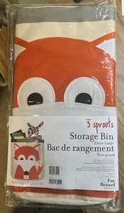 Canvas Storage Bin Laundry and Toy Basket for Baby and Toddlers, Fox. Brand New - Picture 1 of 6