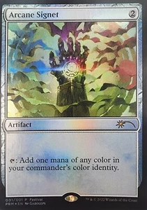 MTG Arcane Signet MagicCon Promo 001 Festival FOIL 2023 Pro Tour Philadelphia - Picture 1 of 2