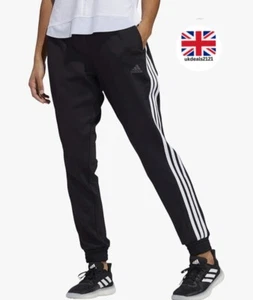 Adidas Women Tracksuit Bottoms XL Black Pants Training Yoga Joggers Casual NEW - Picture 1 of 24