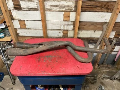 Cámara de expansión de tubos de escape Harley Davidson XR750 vía plana vintage Foto 1 de 4