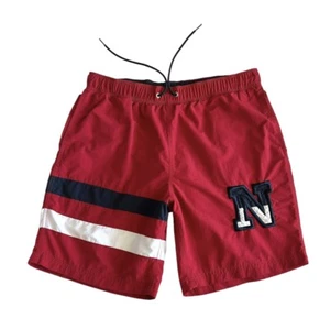 Bañador Nautica Retro Colorblock Board Shorts EE. UU. Rojo Blanco Azul Hombres Grande - Imagen 1 de 10
