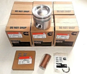 Cummins 6.7 Pistones QSB Rendimiento Industrial STD Talla 6 con Pines Anillos 4955160 - Imagen 1 de 5