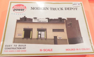 N SCALE MODEL POWER #1549  MODERN TRUCK DEPOT KIT NEW IN ORIGINAL BOX - Image 1 of 2