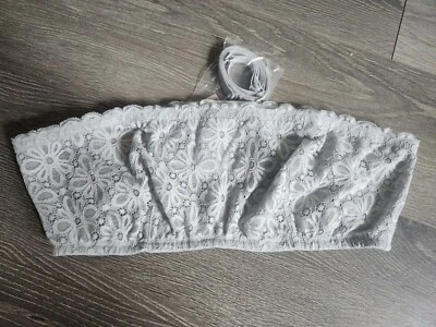 Sujetador Victoria Secret Bandeau Bralette Sin Tirantes Margarita Encaje Sin Forro Sin Relleno L Foto 1 de 3