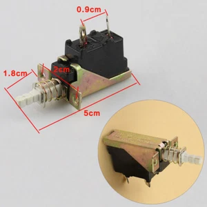5pcs elektrische Heizung Schalter 2-Pin Eisen Drucktaste Schalter KDC-A04-2(88) - Bild 1 von 5