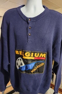 Tundra Sport Men's Belgium World Soccer pullover Sweater XL - Picture 1 of 5