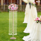 2 Pcs Crystal Large Flower Stand Wedding Centerpieces Celebration Decoration