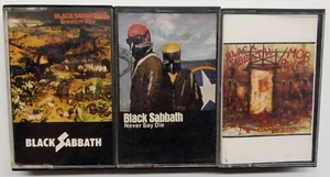 Black Sabbath Lot of 3 Cassettes Mob Rules-Greatest Hits-Never Say Die - Picture 1 of 5