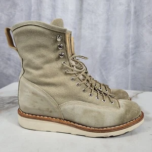 Rag & Bone 8" Suede Wedge Combat Boots Women's Size 8/38 Gray - Picture 1 of 19