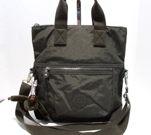 Bolso Bandolera Convertible Kipling Eleva Bolso de Hombro Verde Campo Nuevo con Etiquetas - Imagen 1 de 11