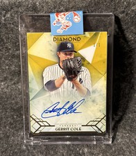 2020 Topps Diamond Icons GOLD Gerrit Cole Auto 1/1 Yankees AC-GCO
