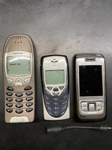 Vintage Nokia 6210 (locked), 8310 E65-1 for parts - Afbeelding 1 van 3