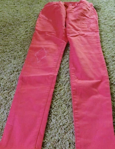 NWT GIRLS GAP 1969 LEGGING JEANS SIZE 16 REGULAR-DARK PINK DESTRUCTED - Picture 1 of 2