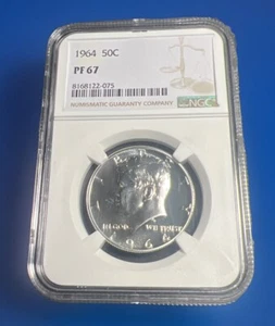 1964 Kennedy Half Dollar NGC PF67 - Picture 1 of 2