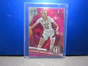 2024 CAMERON BRINK PINK REFRACTOR UNIVERSITY BOWMAN CHROME BASKETBALL ROOKIE - Picture 1 of 1
