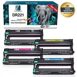 4Pcs DR221CL DR221 Drum Unit for Brother HL-3140CW HL-3142CW HL-3150CDW Printer - Picture 1 of 7