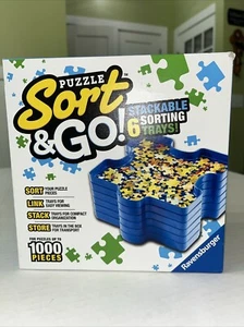 Ravensburger Puzzle Sort & Go 6 Stackable Trays Up To 1000 Pieces. Open Box - Picture 1 of 1