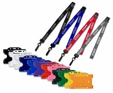 Printed Staff Id Soft Neck Lanyards & Id Card Badge Holder Free P&P