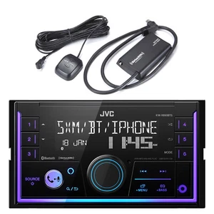 JVC In-Dash 2DIN Bluetooth USB Car Stereo Receiver w/ Satellite Radio Tuner Kit - Picture 1 of 3