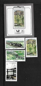 South Africa-Transkei SC # 215-218 And 218a Locomotives, trains And Bridges .MNH - Picture 1 of 1