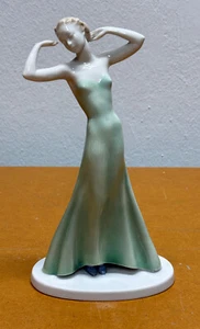 Metzler & Ortloff, Porzellanfigur, Tänzerin, Jugendstil, Mitte 20. Jahrhundert - Bild 1 von 4