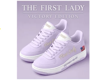 Trump First Lady Sneaker in Lavender sz 9 New in Box - Picture 1 of 1