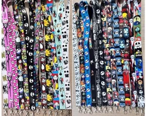Lot 10 pcs Halloween cartoon mix Lanyard Mobile Phone ID Card KeyChain Holder - Photo 1 sur 1