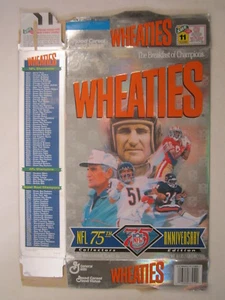 Empty WHEATIES Box 1994 18oz NFL 75th ANNIVERSARY [Z202b7] - Picture 1 of 2
