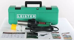 New  145.563 Leister Electron ST Hot Air Blower Tool with UK Plug & Case