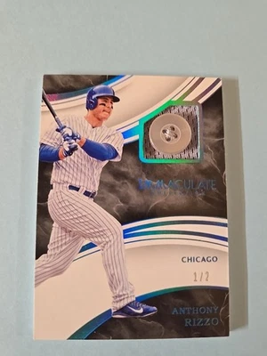 2016-17 Panini Immaculate Collection Anthony Rizzo Button 1/2 IS-AZ - Image 1 of 2