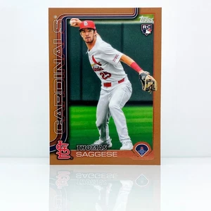 THOMAS SAGGESE - 2025 Topps Series 2 - Gold parallel - Cardinals - 1353/2025 - Picture 1 of 2