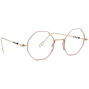 Anne Et Valentin Eyeglasses Hanska 21A40 Pink/Gold Hexagonal France 48[]22 147 - Picture 1 of 6