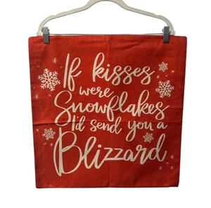 Christmas Pillow COVER 19.5 x 19.5 Vintage Style NWOT Holidays (1196) - Picture 1 of 3