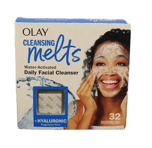 NEW Olay Cleansing Melts + Hyaluronic Water-Activated Daily Facial Cleansers 32 - Picture 1 of 4