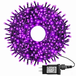 500 LED lila Weihnachtsbeleuchtung, 164 Fuß 8 Twinkle-Modi Stecklicht, Wasserpr... - Bild 1 von 9
