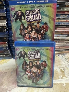 Suicide Squad (Extended Cut) (Blu-ray, 2016) With Slipcover - Picture 1 of 2