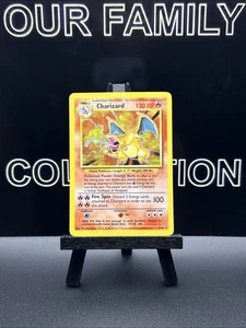 Pokemon TCG Charizard 4/102 Base Set Unlimited Holo Rare WOTC MP - Picture 1 of 7