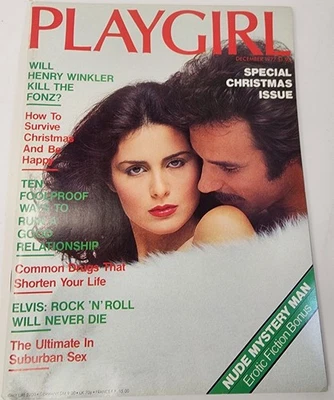 1977 PLAYGIRL December HENRY WINKLER THE FONZ Interview CHRISTMAS ISSUE Complete - Image 1 of 4