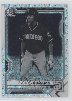 2021 Bowman Chrome Prospects Black & White Mini-Diamond Refractor CJ Abrams - Image 1 of 2