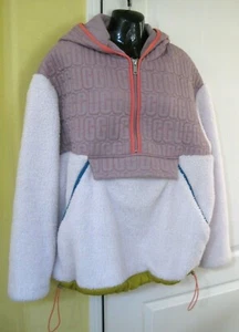 JERSEY MUJER UGG IGG SHERPA MEDIA CREMALLERA TALLA EXTRA GRANDE ROSA SAL - Imagen 1 de 7