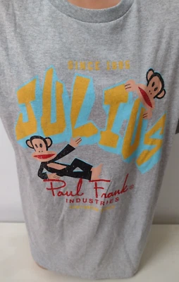 Camiseta PAUL FRANK Julius Monkey Para Hombre Talla Grande Mezcla Algodón Retro Foto 1 de 4
