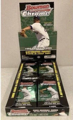 8x 2009 Bowman Chrome HOBBY Packs BoxFresh Look4 Freddie Freeman Gold Rftr AUTO - Image 1 of 4