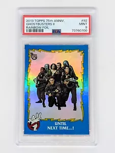 2013 Topps 75th Anniversary Rainbow Foil #92 Ghostbusters II PSA 9 - Foto 1 di 2