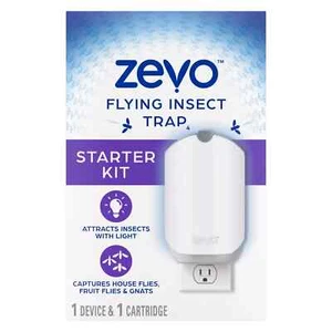 NEW-GENUINE Zevo Flying Insect Fly Trap (1 Device + Refill) - Picture 1 of 10